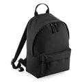 Black-Black - Front - BagBase Mini Fashion Backpack