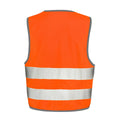 Fluorescent Orange - Side - Result Childrens-Kids Hi-Vis Vest