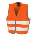 Fluorescent Orange - Front - Result Childrens-Kids Hi-Vis Vest