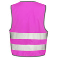 Pink - Back - Result Childrens-Kids Enhanced Hi-Vis Vest