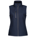 Navy - Front - Regatta Womens-Ladies Honestly Made Softshell Recycled Body Warmer