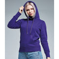 Purple - Back - Anthem Womens-Ladies Organic Hoodie