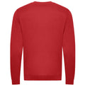 Fire Red - Back - Awdis Mens Organic Sweatshirt