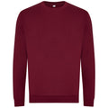 Burgundy - Front - Awdis Mens Organic Sweatshirt