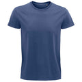 Denim - Front - SOLS Unisex Adult Pioneer Organic T-Shirt