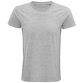 Grey Marl - Front - SOLS Unisex Adult Pioneer Organic T-Shirt