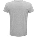 Grey Marl - Back - SOLS Unisex Adult Pioneer Organic T-Shirt