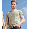 Khaki - Back - SOLS Unisex Adult Pioneer Organic T-Shirt
