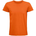 Orange - Front - SOLS Unisex Adult Pioneer Organic T-Shirt