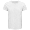 Ash - Front - SOLS Unisex Adult Pioneer Organic T-Shirt