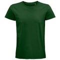 Bottle Green - Front - SOLS Unisex Adult Pioneer Organic T-Shirt