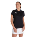 Black - Side - Canterbury Womens-Ladies Club Dry Polo Shirt