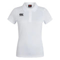 White - Front - Canterbury Womens-Ladies Club Dry Polo Shirt
