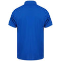 Royal Blue - Back - Henbury Mens Piqu Polo Shirt