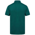Bottle Green - Back - Henbury Mens Piqu Polo Shirt
