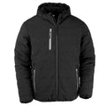 Black-Grey - Front - Result Genuine Recycled Mens Compass Padded Jacket