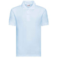 Sky Blue - Front - Awdis Childrens-Kids Academy Pique Polo Shirt