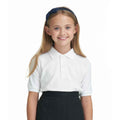 White - Back - Awdis Childrens-Kids Academy Pique Polo Shirt