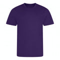 Purple - Front - AWDis Cool Unisex Adult Recycled T-Shirt