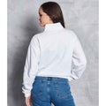Arctic White - Side - Awdis Womens-Ladies Cropped Sweatshirt