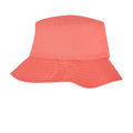 Spiced Coral - Back - Flexfit Cotton Twill Bucket Hat