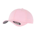 Pink-Silver - Front - Flexfit Wooly Combed Cap