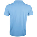 Sky Blue - Side - SOLs Mens Prime Pique Plain Short Sleeve Polo Shirt