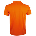 Orange - Side - SOLs Mens Prime Pique Plain Short Sleeve Polo Shirt
