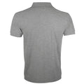 Grey Marl - Side - SOLs Mens Prime Pique Plain Short Sleeve Polo Shirt