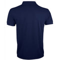 French Navy - Back - SOLs Mens Prime Pique Plain Short Sleeve Polo Shirt