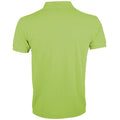 Apple Green - Side - SOLs Mens Prime Pique Plain Short Sleeve Polo Shirt