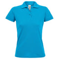 Aqua - Front - SOLs Womens-Ladies Prime Pique Polo Shirt