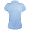 Sky Blue - Back - SOLs Womens-Ladies Prime Pique Polo Shirt