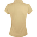 Sand - Back - SOLs Womens-Ladies Prime Pique Polo Shirt