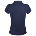 French Navy - Back - SOLs Womens-Ladies Prime Pique Polo Shirt