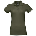 Army - Front - SOLs Womens-Ladies Prime Pique Polo Shirt