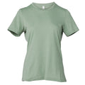 Sage Green - Front - Bella + Canvas Womens-Ladies Heather Relaxed Fit T-Shirt