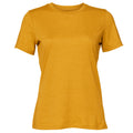 Mustard Yellow - Front - Bella + Canvas Womens-Ladies Heather Relaxed Fit T-Shirt