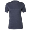 Navy - Front - Bella + Canvas Womens-Ladies Heather Relaxed Fit T-Shirt