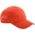 Chilli Red - Front - Beechfield Unisex Adult Technical Running Baseball Cap