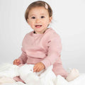 Soft Pink - Back - Larkwood Childrens-Kids Sustainable Sweatshirt
