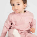 Soft Pink - Side - Larkwood Childrens-Kids Sustainable Sweatshirt