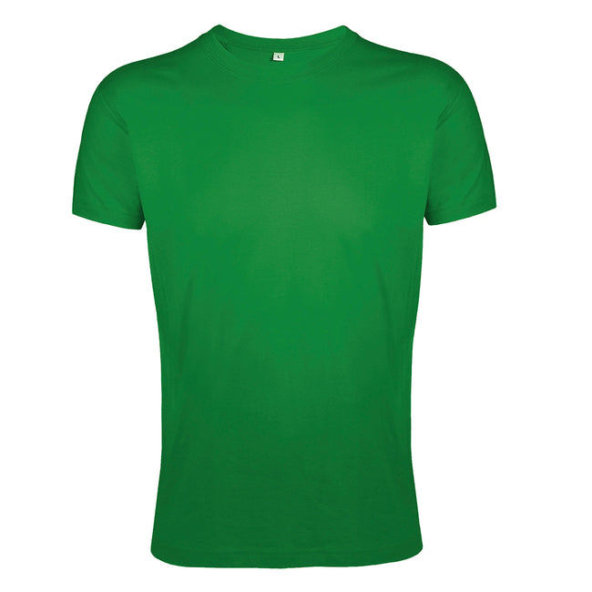 Kelly Green - Front - SOLS Mens Regent Slim Fit Short Sleeve T-Shirt