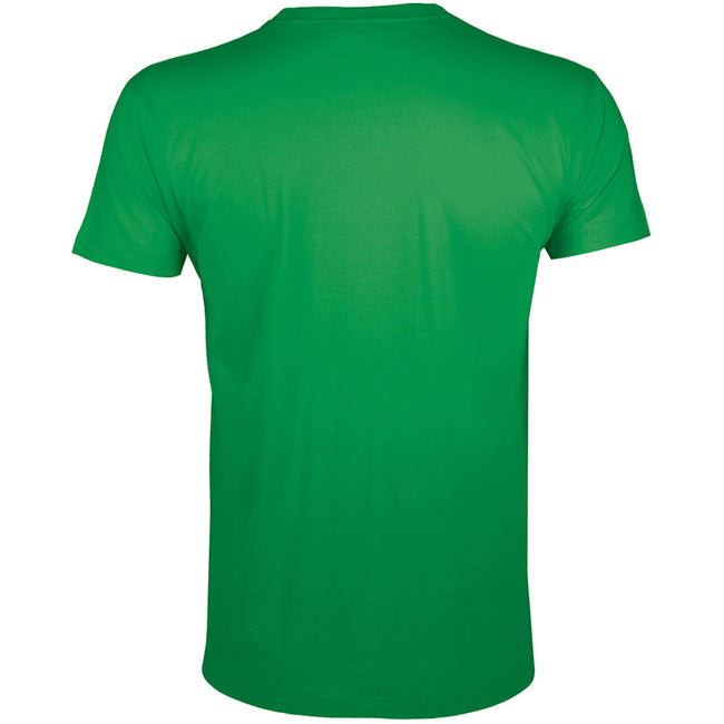 Kelly Green - Back - SOLS Mens Regent Slim Fit Short Sleeve T-Shirt