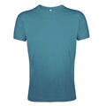 Duck Blue - Front - SOLS Mens Regent Slim Fit Short Sleeve T-Shirt