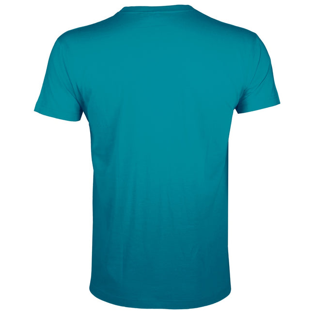 Duck Blue - Back - SOLS Mens Regent Slim Fit Short Sleeve T-Shirt