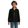Black - Back - SOLS Childrens-Kids North Zip-Up Fleece Jacket