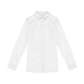White - Front - Native Spirit Womens-Ladies Washed Long-Sleeved Shirt