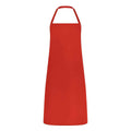 Red - Front - Brand Lab Unisex Adult Classic Bibbed Apron