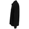 Black - Back - SOLS Unisex Adult Prime Pique Long-Sleeved Polo Shirt